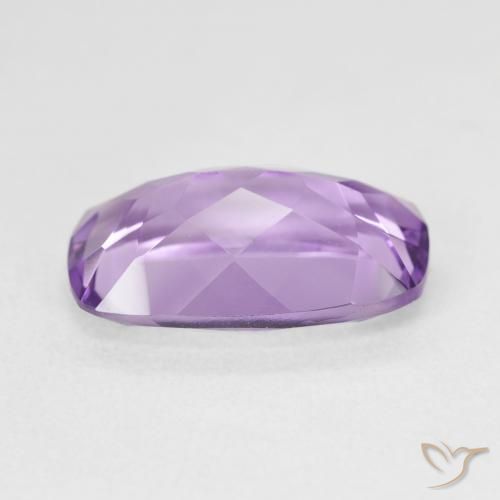 Améthyste Violet moyen naturelle Coussin, 5.68 ct, VVS