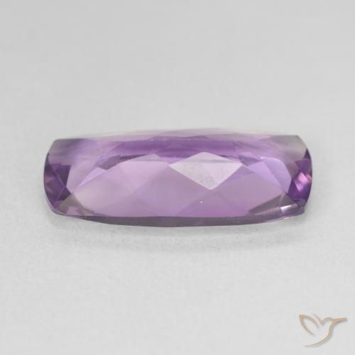 Améthyste Medium Light Purplish-Violet naturelle Coussin, 5.82 ct, VS