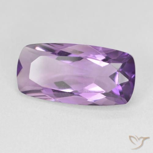 Améthyste Violet violacé naturelle Coussin, 6.55 ct, VVS-VS