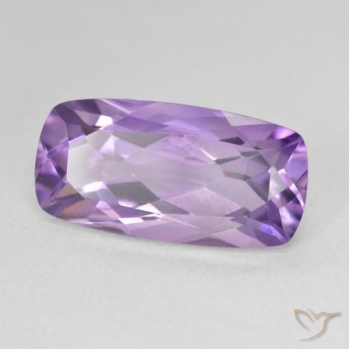 Améthyste Violet moyen naturelle Coussin, 7.70 ct, VVS-VS
