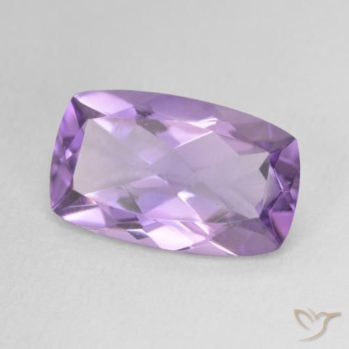 Améthyste Violet Iris naturelle Coussin, 5.13 ct, VVS-VS