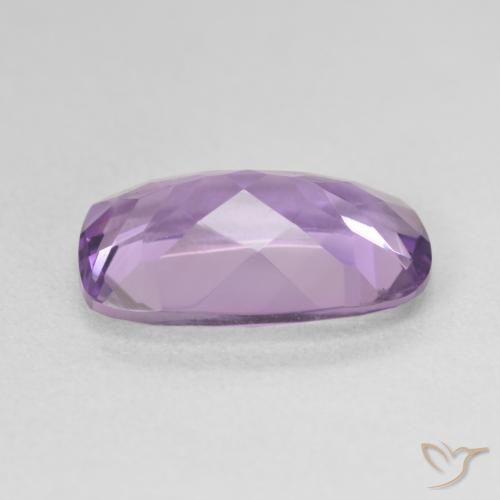 Améthyste Medium Light Purplish-Violet naturelle Coussin, 5.17 ct, VVS-VS