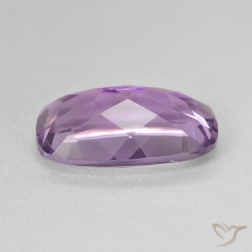 Améthyste Medium Light Purplish-Violet naturelle Coussin, 5.54 ct, VVS-VS