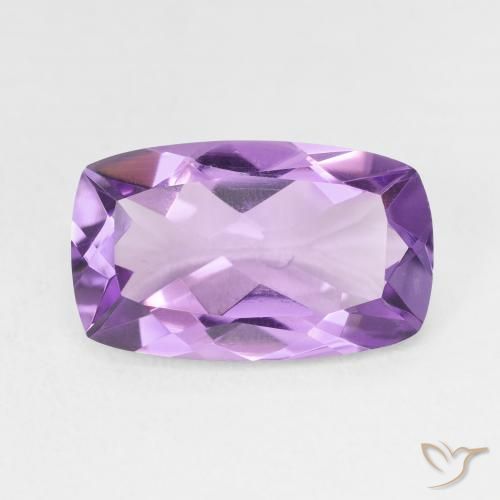 5.30ct Naturel Violet violacé Améthyste, Coussin, VVS