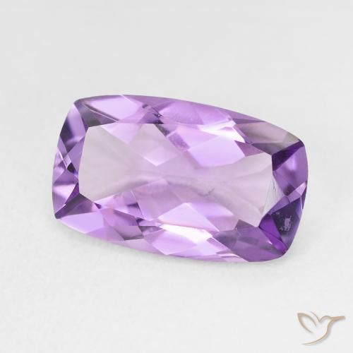 Améthyste Violet violacé naturelle Coussin, 5.30 ct, VVS