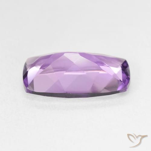 Améthyste Violet violacé naturelle Coussin, 5.30 ct, VVS