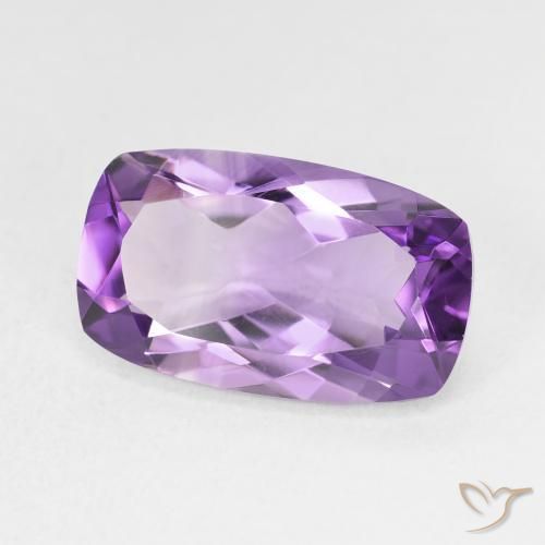 Améthyste Violet violacé naturelle Coussin, 5.64 ct, VVS