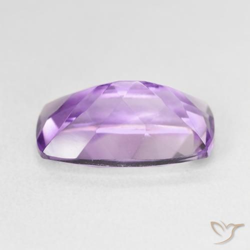 Améthyste Medium Light Purplish-Violet naturelle Coussin, 5.98 ct, VVS