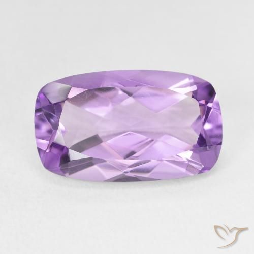 Améthyste Violet violacé naturelle Coussin, 5.70 ct, VVS