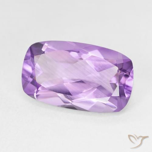 Améthyste Violet violacé naturelle Coussin, 5.70 ct, VVS