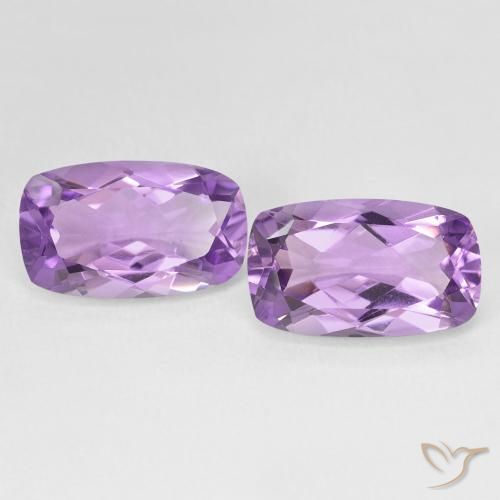 11.51ctw Naturel Violet rose moyen Améthyste, Coussin, VVS-VS