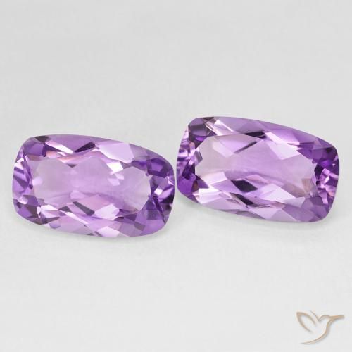 Shop natural 11.51ct Violet rose moyen Améthyste gems, Coussin, from Brésil at GemSelect. In stock, global shipping!