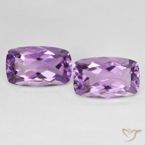 12.59ctw Naturel Violet moyen Améthyste, Coussin, VVS