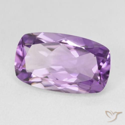 Améthyste Violet aubergine naturelle Coussin, 5.53 ct, VVS