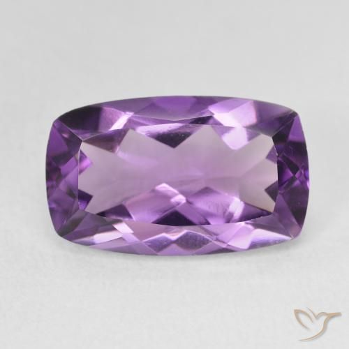 5.82ct Naturel Violet aubergine Améthyste, Coussin, VVS