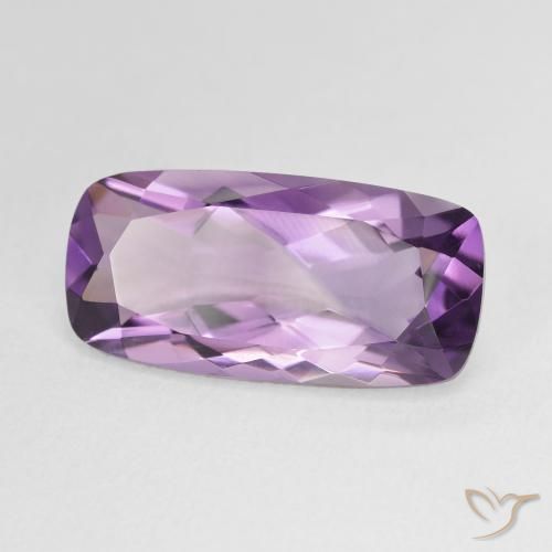 Améthyste Violet moyen naturelle Coussin, 6.83 ct, VVS