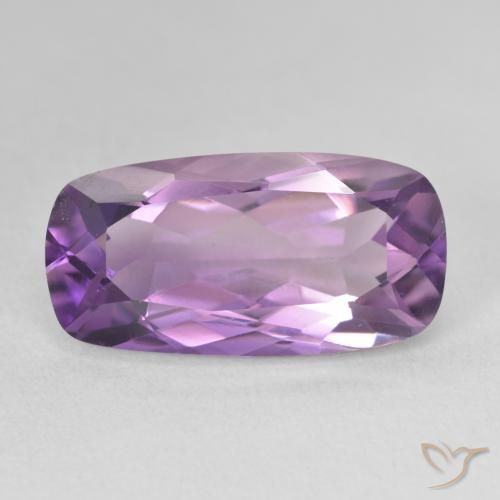 7.53ct Naturel Light-Medium Violet Améthyste, Coussin, VVS