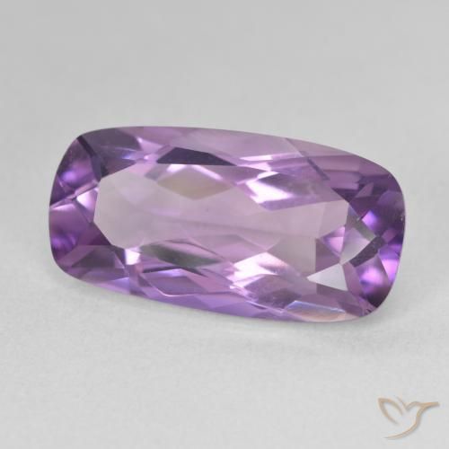 Améthyste Light-Medium Violet naturelle Coussin, 7.53 ct, VVS