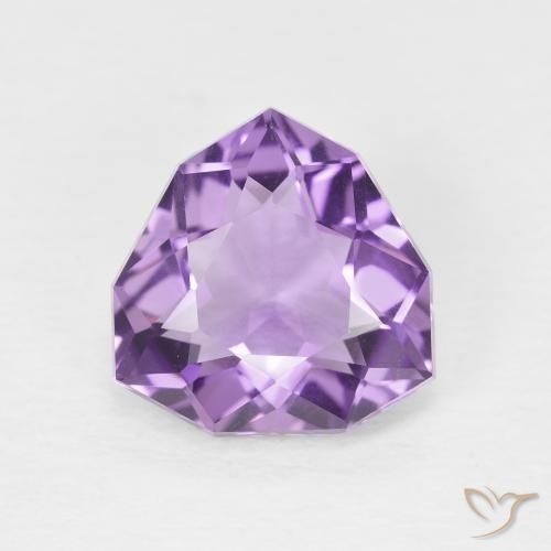 3.06ct Naturel Violet foncé Améthyste, Trillion, VVS-VS