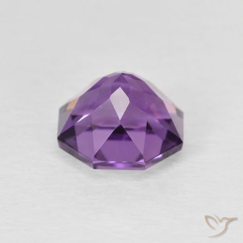 Améthyste Medium Light Purplish-Violet naturelle Octogone / coupe Émeraude, 1.29 ct, VVS