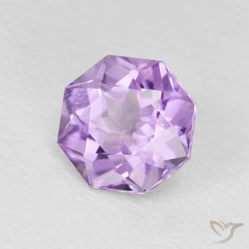 Améthyste Violet Iris naturelle Octogone / coupe Émeraude, 1.83 ct, VS-SI