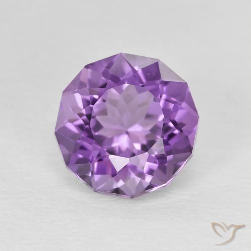 2.55ct Naturel Medium Dark-Violet Améthyste, Tour, VVS