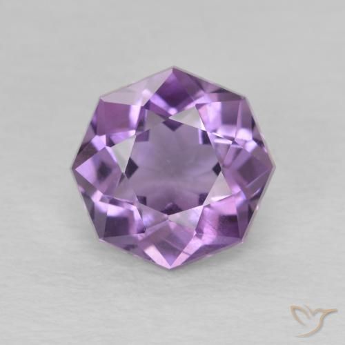 1.55ct Naturel Violet moyen Améthyste, Taille émeraude, VS-SI