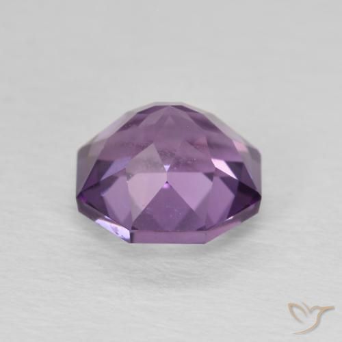 Améthyste Violet moyen naturelle Octogone / coupe Émeraude, 1.55 ct, VS-SI