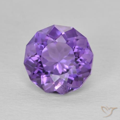 2.29ct Naturel Violet moyen Améthyste, Tour, VS-SI