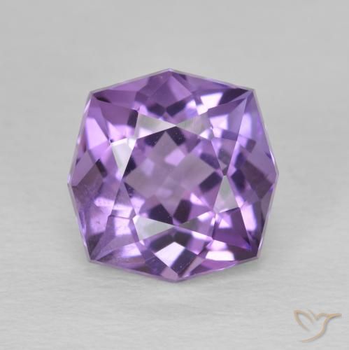 2.43ct Naturel Violet iris rosâtre Améthyste, Fantaisie, VS-SI