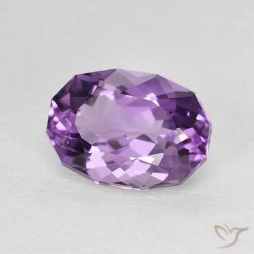 Améthyste Violet violacé naturelle ovale, 2.82 ct, VVS-VS