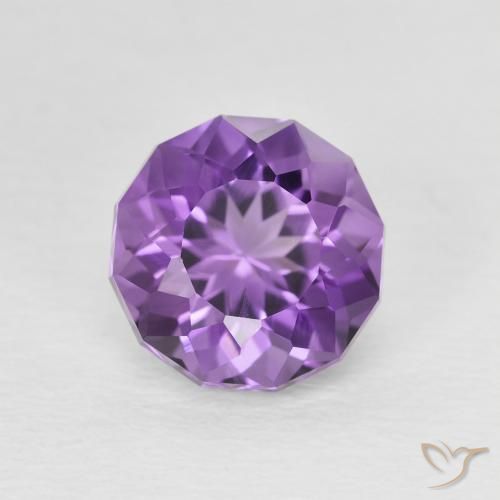 2.37ct Naturel Medium Light Purplish-Violet Améthyste, Tour, VVS-VS