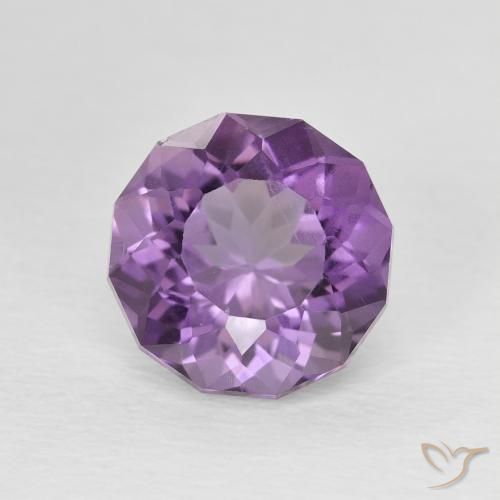 2.78ct Naturel Medium Light Purplish-Violet Améthyste, Tour, VS