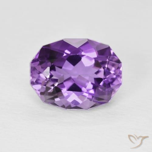 3.23ct Naturel Rose violet moyen Améthyste, ovale, VS