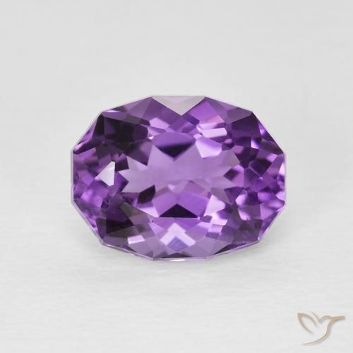 2.96ct Naturel Violet moyen Améthyste, ovale, VS