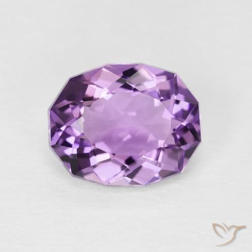 2.50ct Naturel Light-Medium Violet Améthyste, ovale, VS