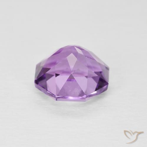 Améthyste Violet rose moyen naturelle Octogone / coupe Émeraude, 1.47 ct, VS