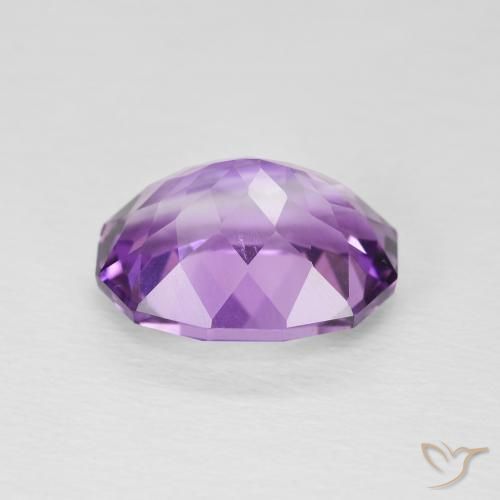 Améthyste Violet violacé naturelle ovale, 3.91 ct, VS