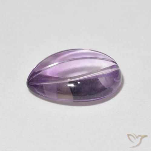 Améthyste Violet moyen naturelle En forme de poire, 5.89 ct, Transparent