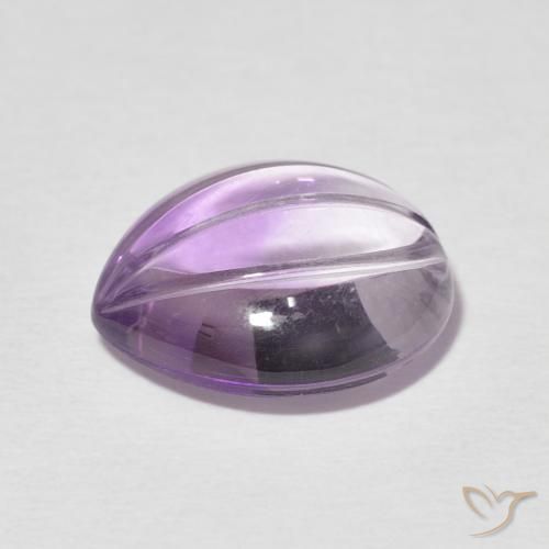 Améthyste Violet moyen naturelle En forme de poire, 5.64 ct, Transparent