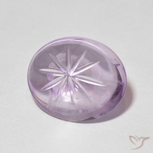7.39ct Naturel Violet clair Améthyste, ovale, Transparent