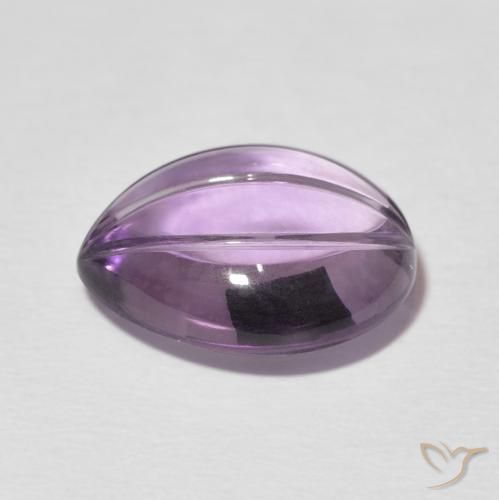Améthyste Violet clair naturelle En forme de poire, 7.65 ct, Transparent