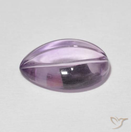 Améthyste Violet clair naturelle En forme de poire, 5.93 ct, Transparent