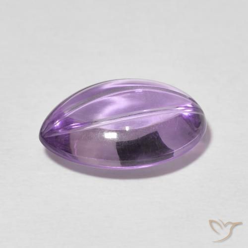 Améthyste Violet clair naturelle En forme de poire, 5.67 ct, Transparent