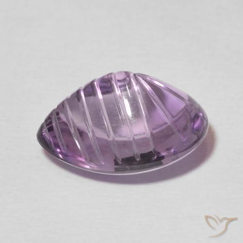 Améthyste Violet moyen naturelle En forme de poire, 6.63 ct, Transparent