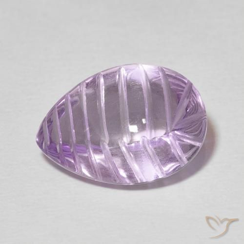 7.26ct Naturel Violet Sangria Améthyste, En forme de poire, Transparent