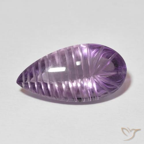 8.83ct Naturel Violet moyen Améthyste, En forme de poire, Transparent