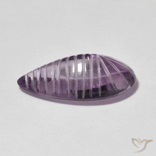 Améthyste Violet moyen naturelle En forme de poire, 8.83 ct, Transparent