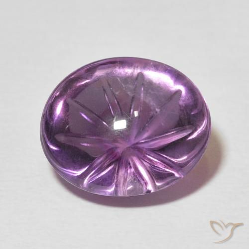 7.79ct Naturel Violet moyen Améthyste, ovale, Transparent