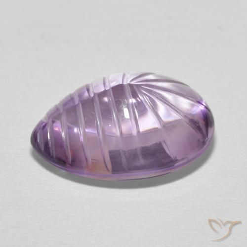 Améthyste Violet moyen naturelle En forme de poire, 7.25 ct, Transparent